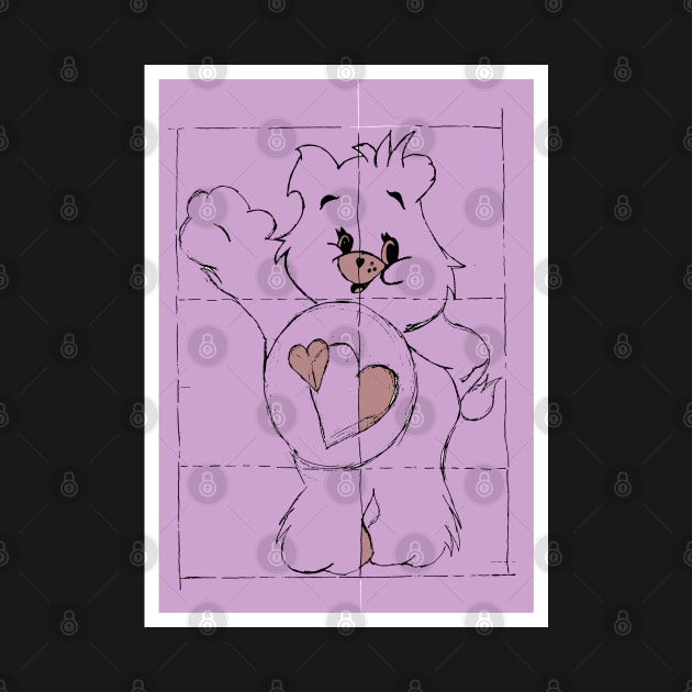 Care Bear Blueprint by Maries Papier Bleu