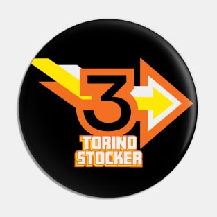 1977 - Torino Stocker Stacked (Black) Pin