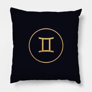 Gemini Zodiac Sign Symbol Pillow