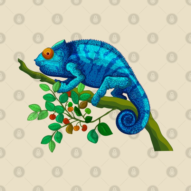 Funny Chameleon by Happy Art Designs