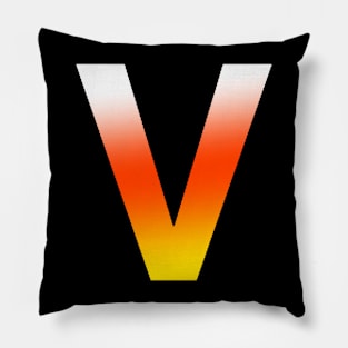 Fire Letter V Pillow