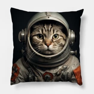 Astronaut Cat in Space - European Shorthair Pillow