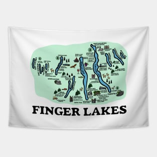 Finger Lakes Map Tapestry