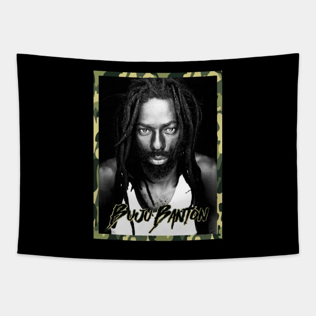 Buju Banton - Reggae Rastafari Jah Army Roots Shirt Tapestry by Rastafari_Reggae_Shop