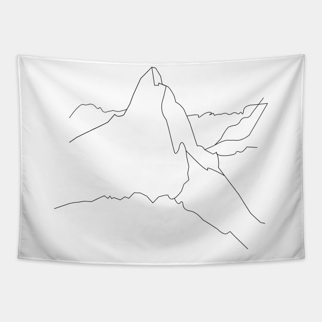 Mountains - Matterhorn Tapestry by TheLouisa