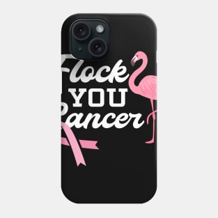 Cancer Fighter Shirt fearless pink Flamingo Phone Case