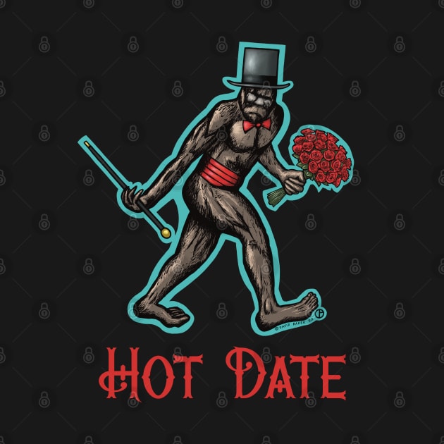 Hot Date Bigfoot by Art from the Blue Room