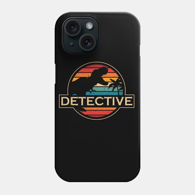 Detective Dinosaur Phone Case by SusanFields