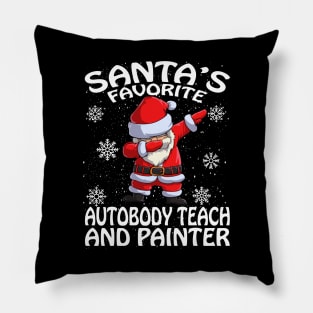 Santas Favorite Autobody Teach And Painter Christm Pillow