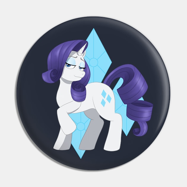 Rarity Pin by SkyBlueArts