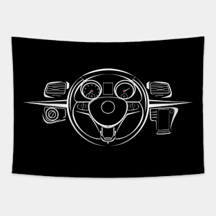 car handlebar Tapestry