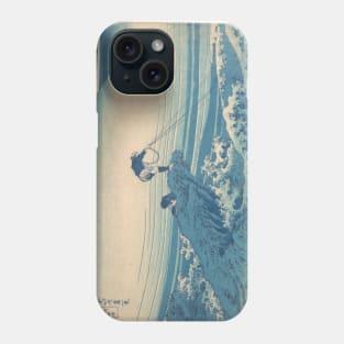 Old japanese painting sea wave Phone Case