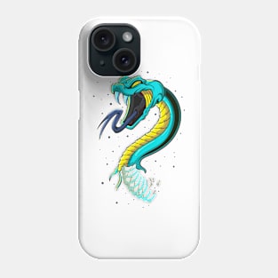 The great Japanese Snake - Venomous creature - Illustration Phone Case