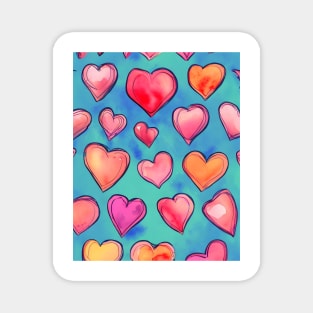 Hearts and Love Magnet