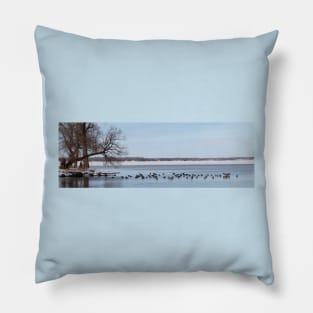 Jetty of Geese Pillow