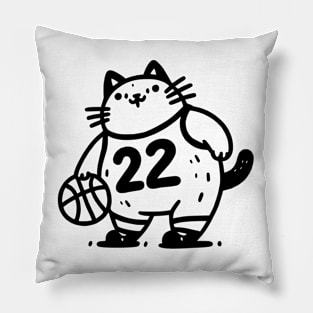 Basketball Meow : Cat-lin Clark Pillow