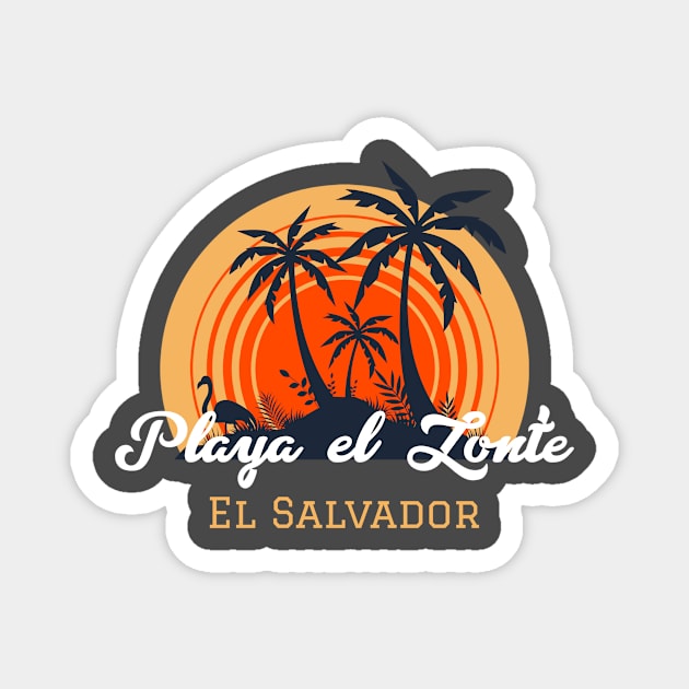 El Salvador t-shirt, Playa, las Flores, Surf City, El Sunzal, Playas, Nayik, Bukele, La Libertad, Salvadorian, Sivar, Punta Roca, SV, La Bocana, Playera, Salvadorian Pride, Surfing, Camiseta Magnet by Osmin-Laura