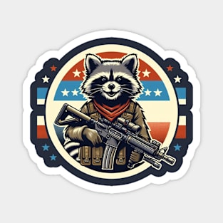 Tactical Raccoon Magnet