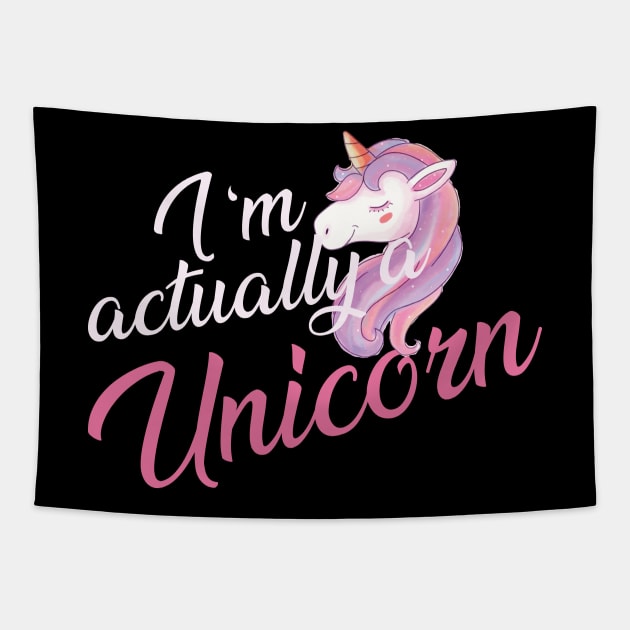 Unicorn - I'm really a unicorn Tapestry by KC Happy Shop