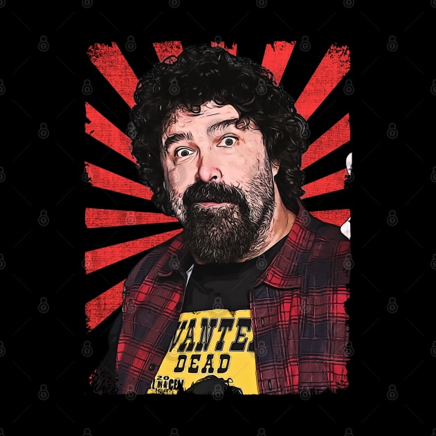 Cactus Jack Wrestling Vintage Fan Art by Sakonipopart