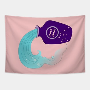 Aquarius (Royal Purple) Tapestry