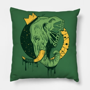 Forrest Green Royal Elephant Pillow