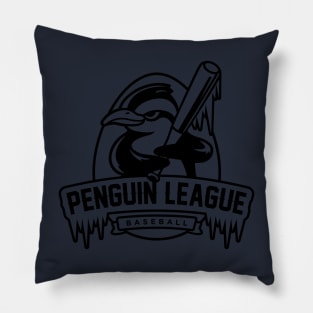 Penguin Baseball League Pillow