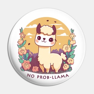 No Prob-llama Pin