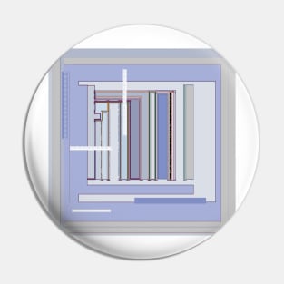 Blue Gray Serenity graphic design in pale tones Pin