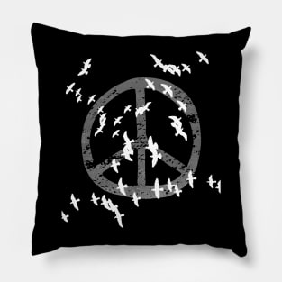 Peace, peace, white doves Pillow