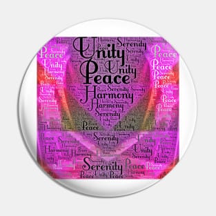 Harmony, Serenity, Unity, Peace Pin