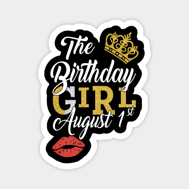 Queen The Birthday Girl July 1st Shirt Funny Birthday Gifts Magnet by Alana Clothing