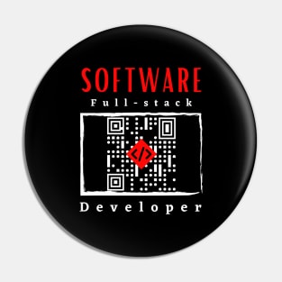 Software Full-Stack Developer motivational design Pin