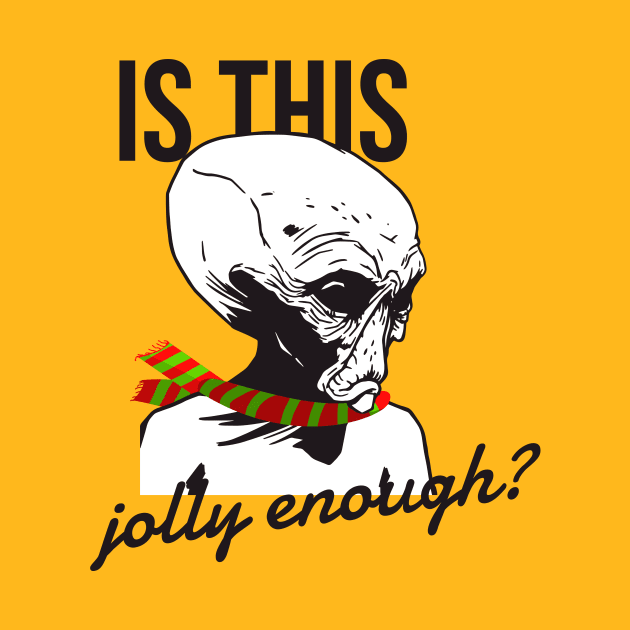 Is this jolly enough? Sad alien by Dogefellas