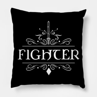 Fighter Character Class TRPG Tabletop RPG Gaming Addict Pillow