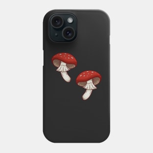 Toadstool Mushroom Fungi Repeating Pattern Phone Case