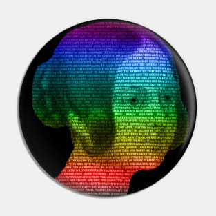 Queen Victoria God save the Queen Text portrait colorful England Pin