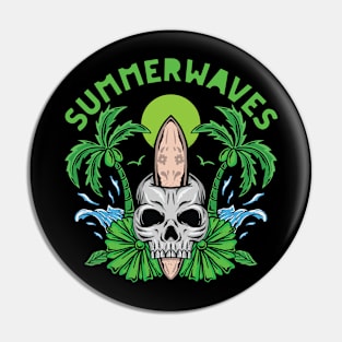 Summer Waves Pin