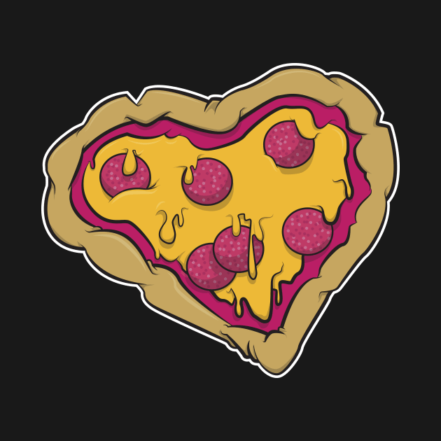 HEART SHAPED PIZZA by CoySoup