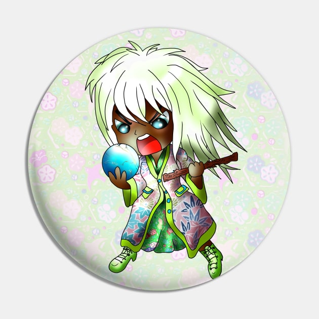 Green haired chibi dark elf sorcerer Pin by cuisinecat