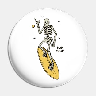 Surf or die Pin