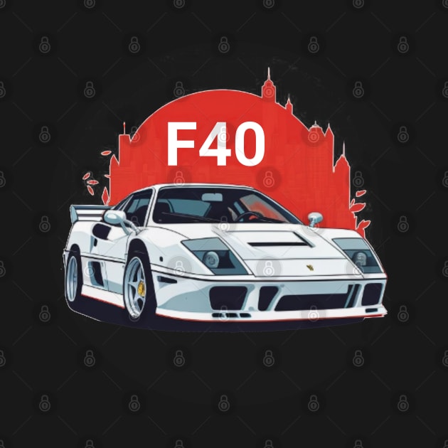 Ferrari F40 legendary car by Auto-apparel