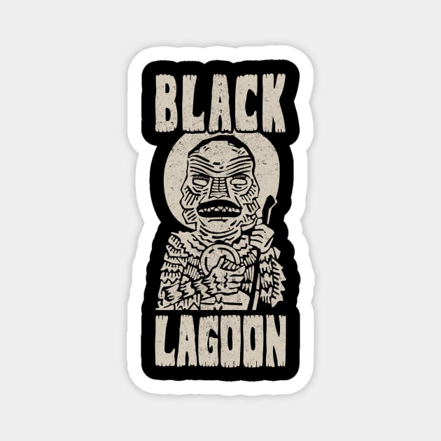 Creature from the black Lagoon Vintage Halloween Magnet by BOEC Gear