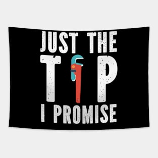 Just The Tip I Promise Plumber Tapestry