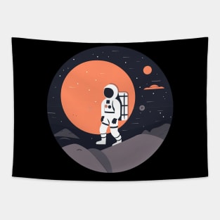 An Astronaut on the Moon Tapestry