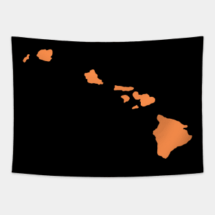 Hawaii Orange Tapestry