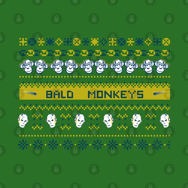 Bald Monkeys Ugly Christmas Sweater - The Original by TBM Christopher