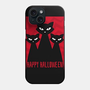 Happy Halloween Scary Cats Phone Case