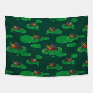 Painted Turtle pattern Tapestry