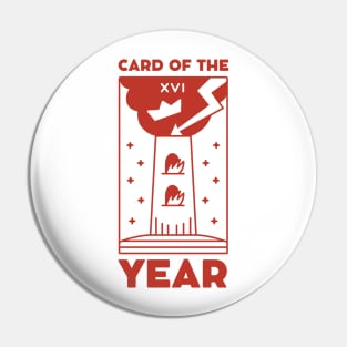 The Tower Tarot Card of The Year Pin